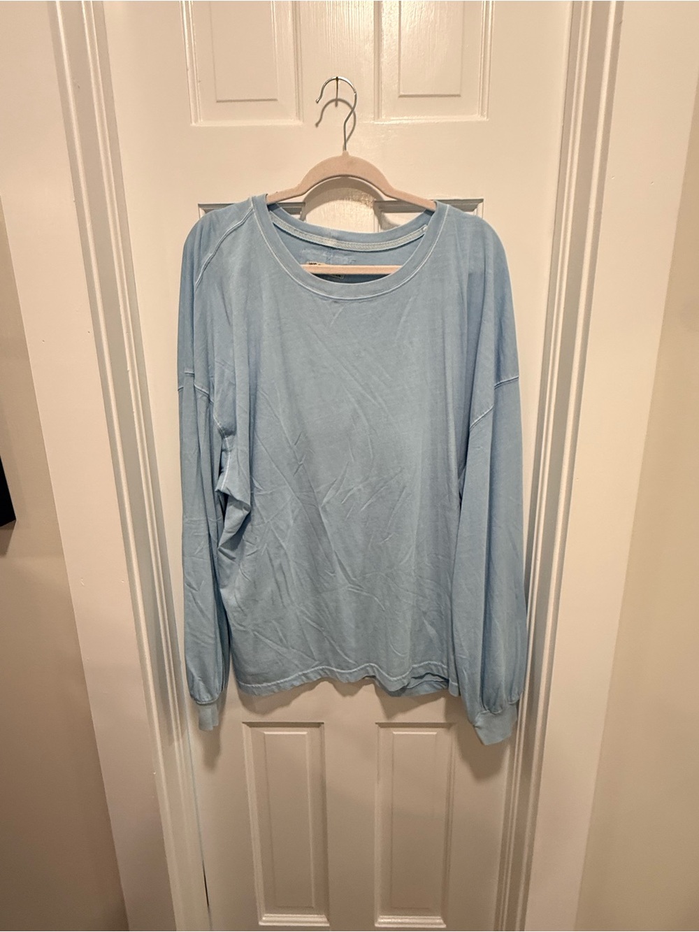 We The Free Light Blue Long Sleeve Tee/Pullover